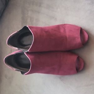 High healed booties shoes